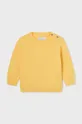 rumena Bombažni pulover za dojenčke Mayoral Fantovski