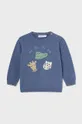 блакитний Бавовняний светр для немовлят Mayoral Для хлопчиків