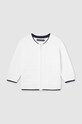 Pamučni kardigan za bebe Mayoral bez uzorka bijela 1389.3B.Baby.PPYH