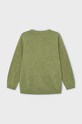 Mayoral sweter z domieszką lnu dziecięcy 3356.5C.Mini.PPYH zielony SS24