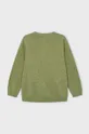 Детский свитер с примесью льна Mayoral зелёный