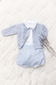 Tartine et Chocolat cardigan din bumbac pentru bebeluși uni albastru TY18000.60.74
