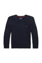 Polo Ralph Lauren pulover de bumbac pentru copii 322702674060 bleumarin AW24