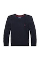 Detský bavlnený sveter Polo Ralph Lauren 322702674060 tmavomodrá AW24