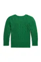 Otroški bombažen pulover Polo Ralph Lauren zelena
