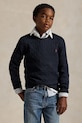 Polo Ralph Lauren pulover de bumbac pentru copii uni negru 323702674060