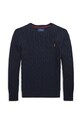 Polo Ralph Lauren pulover de bumbac pentru copii 323702674060 negru AW24