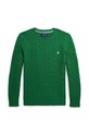 Παιδικό βαμβακερό πουλόβερ Polo Ralph Lauren άλλο πράσινο 323702674065
