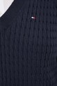 Tommy Hilfiger sweter bawełniany WW0WW40674 granatowy