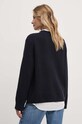 Ρούχα Βαμβακερό πουλόβερ Tommy Hilfiger WW0WW40751 σκούρο μπλε
