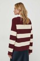 Odzież Tommy Hilfiger sweter bawełniany WW0WW40751 bordowy