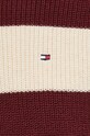Tommy Hilfiger sweter bawełniany WW0WW40751 bordowy