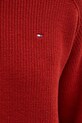 Bavlněný svetr Tommy Hilfiger WW0WW40751 burgundské