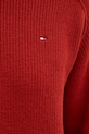 Bavlněný svetr Tommy Hilfiger WW0WW40751 burgundské