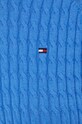 Βαμβακερό πουλόβερ Tommy Hilfiger WW0WW41142 μπλε
