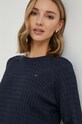 Bavlněný svetr Tommy Hilfiger námořnická modř WW0WW41142
