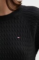 Бавовняний светр Tommy Hilfiger WW0WW41142 чорний
