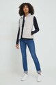 Tommy Hilfiger cardigan WW0WW40739 bleumarin SS24