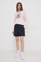 Tommy Hilfiger sweter bawełniany WW0WW41146 różowy SS24