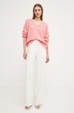 BOSS Orange sweter wełniany 50509995 różowy SS24