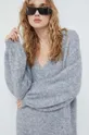 beżowy Bruuns Bazaar sweter z domieszką wełny