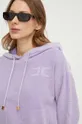 fioletowy Elisabetta Franchi sweter bawełniany