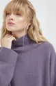 fioletowy Samsoe Samsoe sweter wełniany KEIKS
