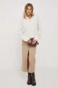 Calvin Klein sweter wełniany beżowy
