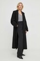 Μάλλινο μπλουζάκι By Malene Birger Q72101004 γκρί SS24