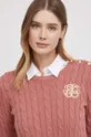 roza Bombažen pulover Lauren Ralph Lauren