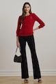 Ρούχα Βαμβακερό πουλόβερ Lauren Ralph Lauren 200932223 κόκκινο