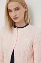 rózsaszín Lauren Ralph Lauren pamut pulóver