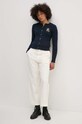Bavlněný svetr Lauren Ralph Lauren 200932225 námořnická modř SS25