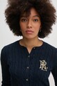 Lauren Ralph Lauren sweter bawełniany granatowy 200932225