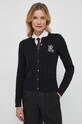 Бавовняний светр Lauren Ralph Lauren чорний 200932225