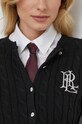 Бавовняний светр Lauren Ralph Lauren 200932225 чорний