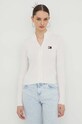 Kardigan Tommy Jeans béžová DW0DW17243