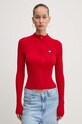 Tommy Jeans kardigan czerwony DW0DW17243