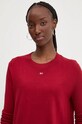 Tommy Jeans sweter bordowy DW0DW17254