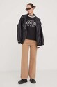 Tommy Jeans sweter bawełniany DW0DW17499 czarny SS24