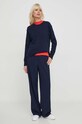 Бавовняний светр Polo Ralph Lauren 211898583 темно-синій SS25