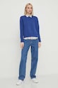 Памучен пуловер Polo Ralph Lauren 211898583 син SS25