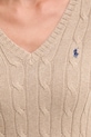 Bavlněný svetr Polo Ralph Lauren 211945652 béžová