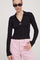 Tommy Jeans pulover DW0DW17244 negru SS24