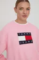 rózsaszín Tommy Jeans pulóver