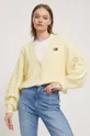 giallo Tommy Jeans cardigan in cotone