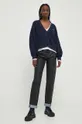 Tommy Jeans cardigan in cotone blu navy