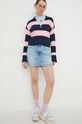 Tommy Jeans pulover DW0DW17321 bleumarin SS24