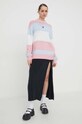 Tommy Jeans sweter z domieszką wełny DW0DW17495 różowy SS24