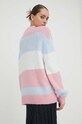 Odzież Tommy Jeans sweter z domieszką wełny DW0DW17495 różowy